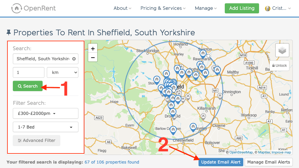 how to find rent to rent deals on open rent in the uk