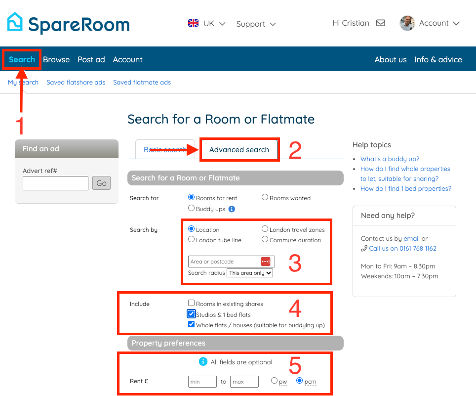 how to find rent-to-rent deals on spareroom in the uk
